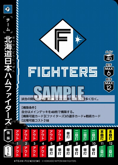 北海道日本ハムファイターズ 【TBP01-TEAM-F02】